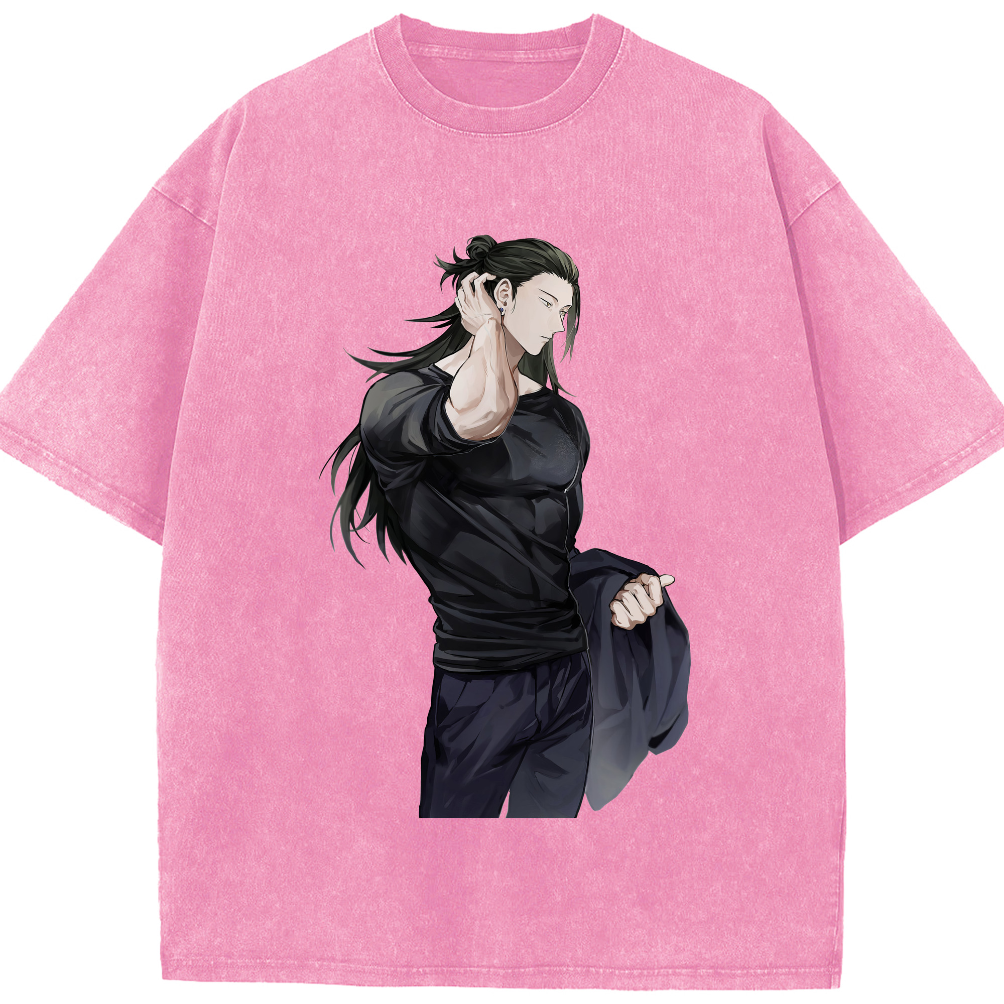 （画像用） 呪術廻戦 Jujutsu Kaisen 綿100% ヴィンテージ風 半袖Tシャツ（フロントプリント）